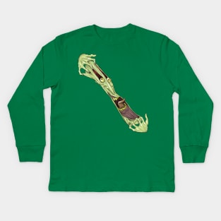 stretch (colour) Kids Long Sleeve T-Shirt